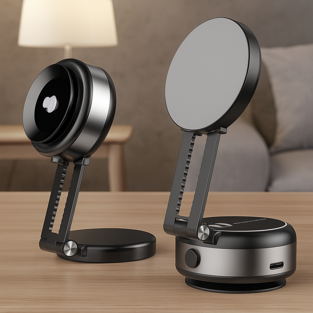 Car Mount Bracket Rack with Electric Vacuum Grip Nonslip Adjustable Dashboard Stand