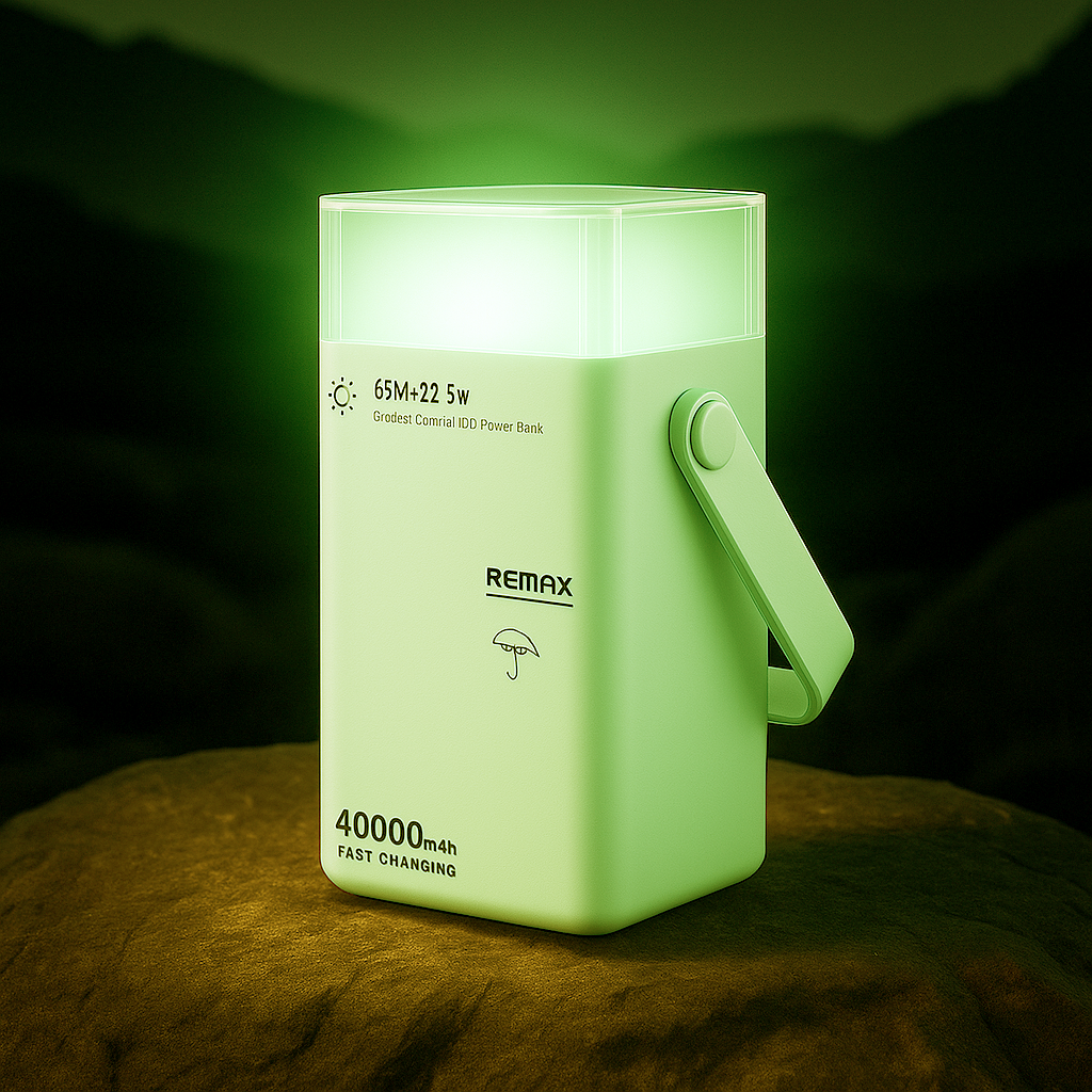 REMAX 40000mAh Power Bank 65W Fast Charging Colorful LED Lighting