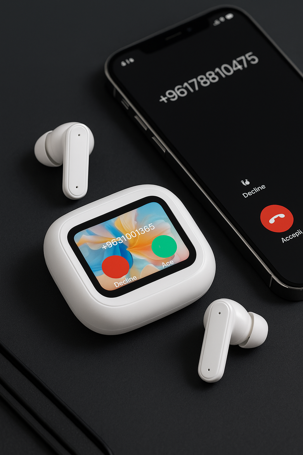 A8 Plus Touch Screen LCD Wireless Earbuds