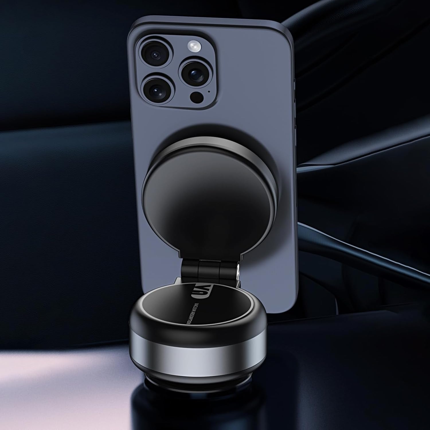 Car Mount Bracket Rack with Electric Vacuum Grip Nonslip Adjustable Dashboard Stand